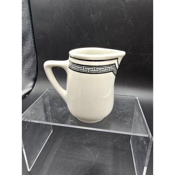 Vintage Restaurant Ware Rego Creamer Greek Key Design - Picture 1 of 4